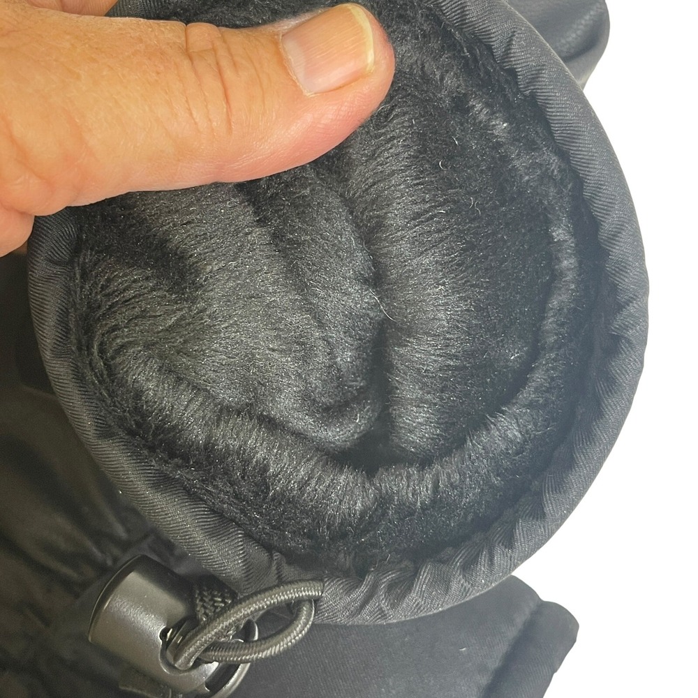 3M Thinsulate Ski/Snow Gloves Mens Sz M Warm Soft Winter Black faux fur Lined - Picture 3 of 8